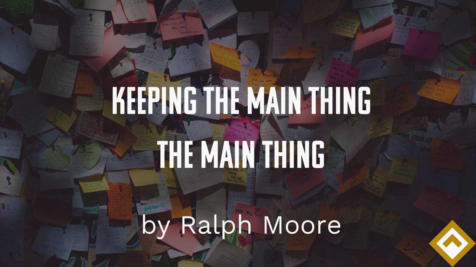 main thing blog